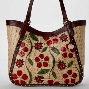 Premier Collection BRAHMIN SANDSTORM LADYBIRD Aliza NWT♥️🐞♥️🐞♥️🐞STUDS